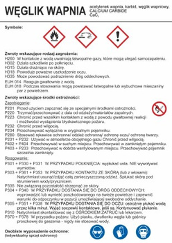 Znak Węglik wapnia (LC019)
