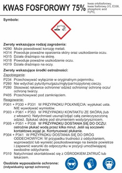 Znak Kwas fosforowy 75% (LC006)