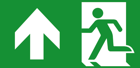 Piktogram do opraw wyjście w górę lewo (E11)