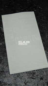 Etykieta serwisowa oryginalna do gaśnicy proszkowej GP2x/z ABC Ogniochron