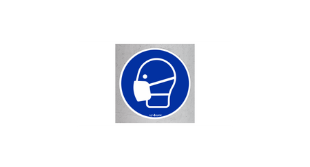 Stosuj maskę przeciwpyłową (znak podłogowy) (M016-F)