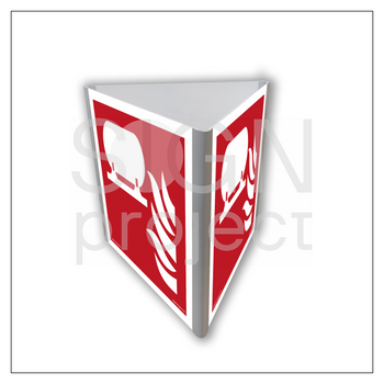 Znak BF812 Stała instalacja gaśnicza (3D dościenny)