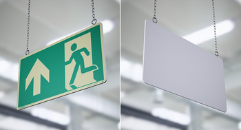 Wyjście ewak. prosto lewe (podwieszane) (E112-P)