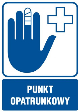 Znak Punkt opatrunkowy na płycie PCV (RF005)