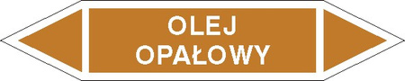 Tabliczka na rurociągi Olej opałowy znak na Folii Samoprzylepnej (R-OCP17)