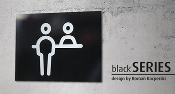 Znak Recepcja blackSERIES