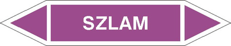 Tabliczka na rurociągi Szlam znak na płycie PCV (R-KZ21)
