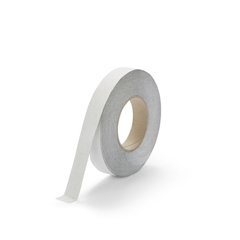Taśma antypoślizgowa ostrzegawcza 25mm/18m (z normą DIN 51130) BIAŁA