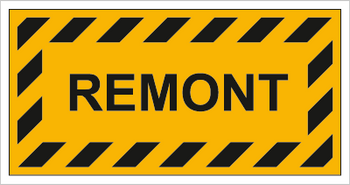 Znak remont na płycie HIPS (854-03)