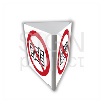 Znak BA804 Nie zastawiać świecący (3D dościenny)