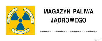 Znak Magazyn paliwa jądrowego (KA015)