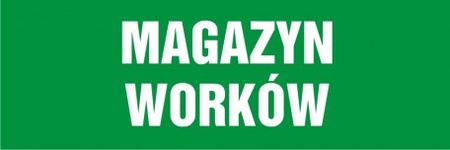 Znak Magazyn worków na Folii Samoprzylepnej (NA110)