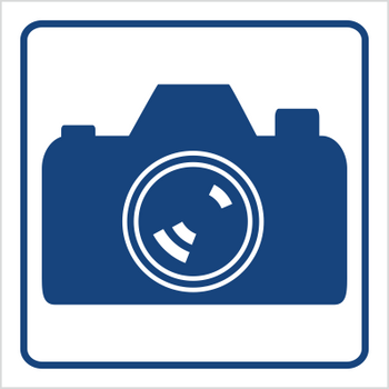 Znak Tu wolno fotografować na Folii Samoprzylepnej (823-96)