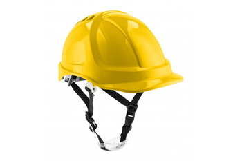 Hełm, kask ochronny czteropunktowy żółty Högert  PLONER