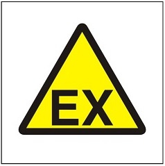 Znak Strefa zagrożenia wybuchem na Folii Samoprzylepnej (332)