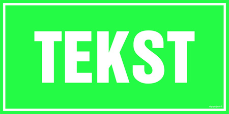Znak na zamówienie Wzór S-112 na płycie zwykłej