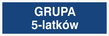 Znak grupa 5-latków na płycie PCV (801-235)