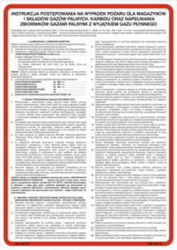 Instrukcja postępowania na wypadek pożaru dla budynków magazynowych z materiałami niebezpiecznymi (222 XO-07)