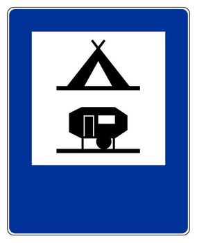 Znak informacyjny METALOWY Obozowisko (kemping) (D31)