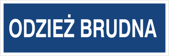 Znak odzież brudna na płycie PCV (801-161)