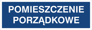 Znak pomieszczenie porządkowe na Folii Samoprzylepnej (801-91)