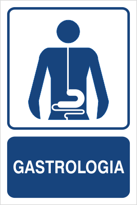 Znak gastrologia na płycie PCV (823-141)