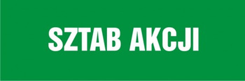 Znak Sztab akcji płyta zwykła PCV (NA107)