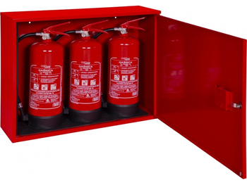 Szafka na gaśnice wnękowa pojemność od 1 do 3 gaśnic GP-4, GP-6, GWP-6, GS-2