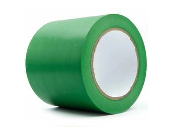 Taśma bhp podłogowa samoprzylepna zielona 100mm/33m