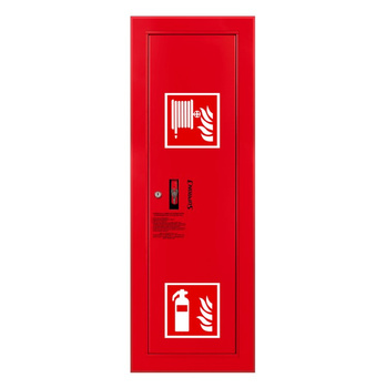 Hydrant wewnętrzny wnękowy boczny DN25 z miejscem na gaśnicę - SUPRON