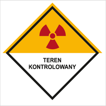 Znak Teren kontrolowany na Folii Samoprzylepnej (317-20)