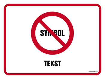 Znak na zamówienie Wzór S-217 na płycie zwykłej