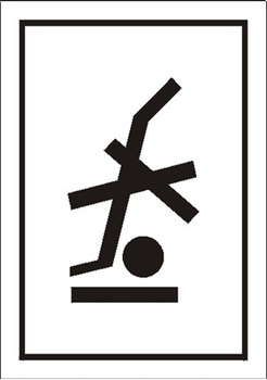 Znak nie podnosić wózkiem na Folii Samoprzylepnej (701-07)