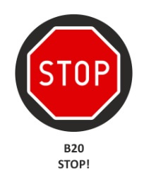 Slajd do projektora LED STOP! (B20) (lightSINGS)