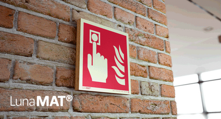 Znak Alarm Pożarowy ROP (na sklejce)