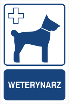 Znak weterynarz na Folii Samoprzylepnej (823-136)