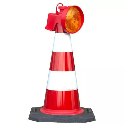 Lampa ostrzegawcza na pachołek