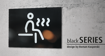 Znak Sauna blackSERIES