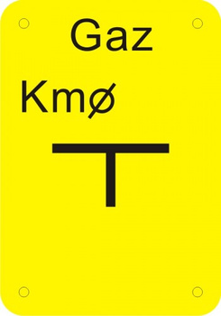 Znak tablica kompresora na płycie PCV (JC010)