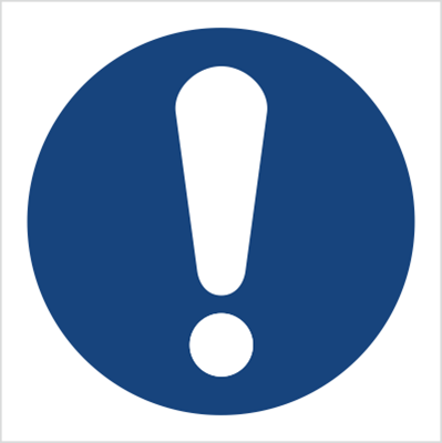 Ogólny znak nakazu na Folii Samoprzylepnej (M01) (ISO 7010)