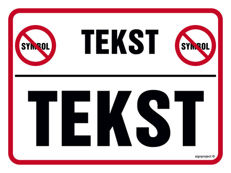 Znak na zamówienie Wzór S-220 na płycie zwykłej
