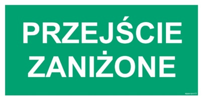 Znak Przejście zaniżone (AC039) Signproject