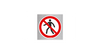 Zakaz przejścia (znak podłogowy) (P004-F)