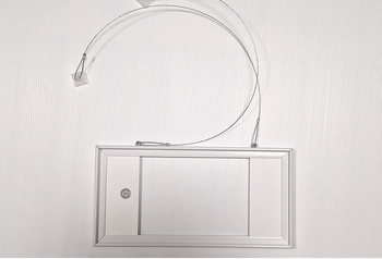 Ramki do znaków - Ramka podwieszana dwustronna z linką 10x30 cm