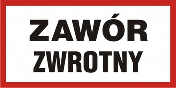 Znak Zawór zwrotny (PB112)