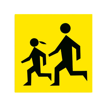 Tablica UWAGA DZIECI na magnes (przód)