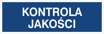 Znak kontrola jakości na płycie PCV (801-173)