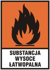 Znak substancja wysoce łatwopalna (F) (LB-008)