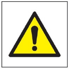 Ogólny znak zakazu na płycie PCV (W01) (ISO 7010)