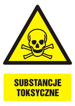 Znak Substancje toksyczne na Folii Samoprzylepnej (GF005)